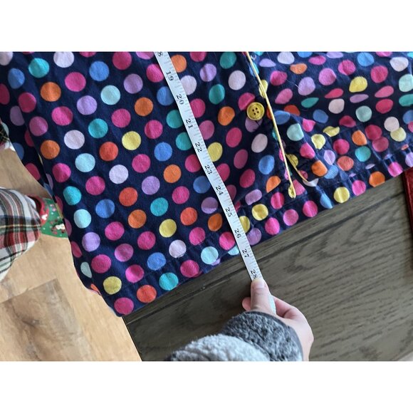 EUC AFTER PARTY Flannel Victoria's Secret Colorful Polka Dot Cotton Pajama Set - Picture 10 of 10